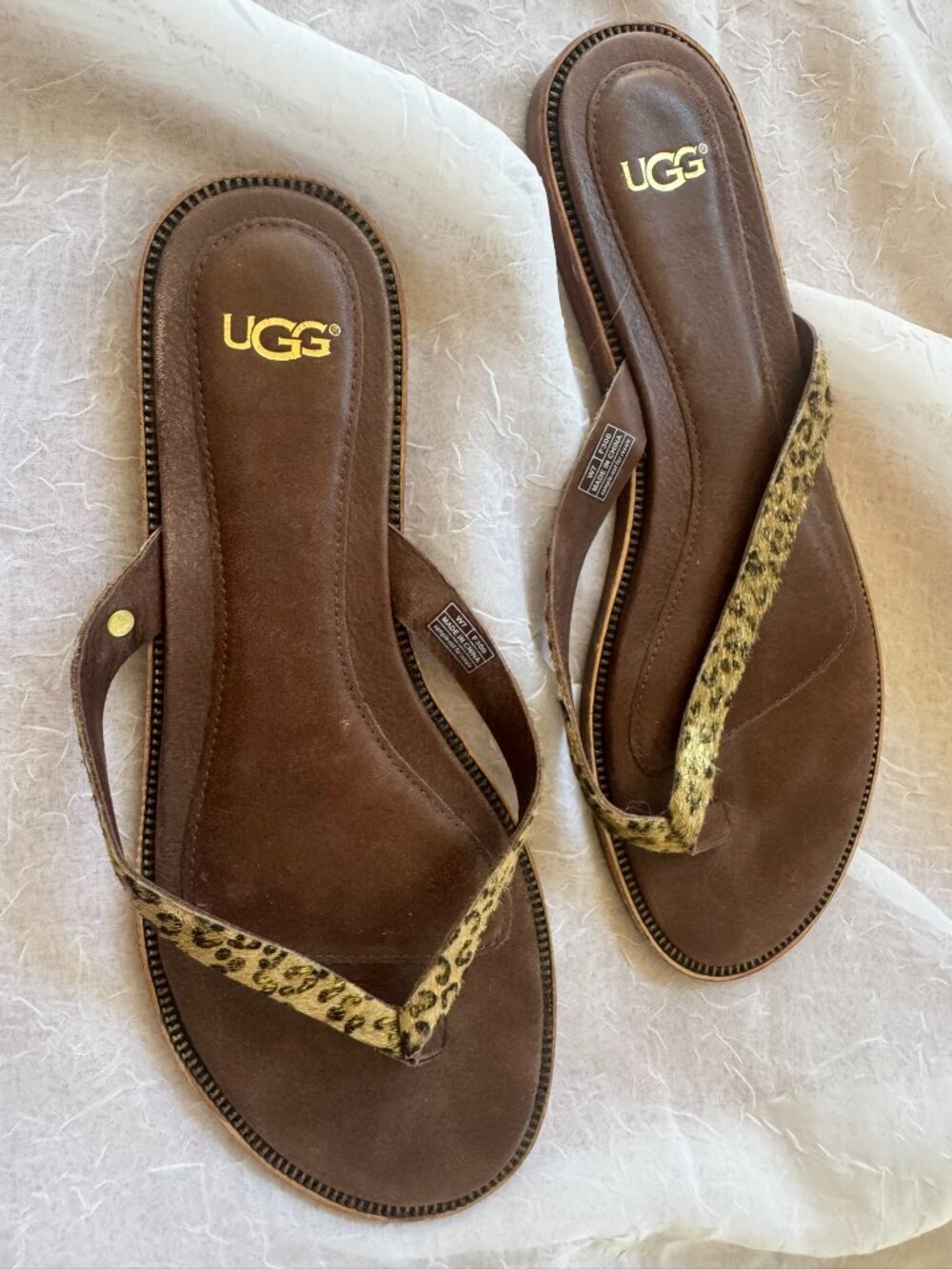 Ugg Leopard Print Allaria sandals